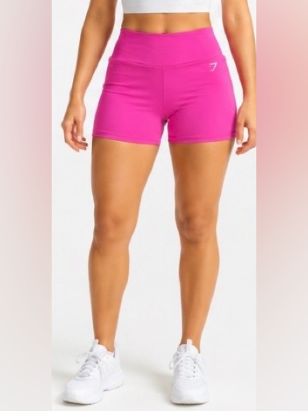 Gymshark Pink Scrunch Butt High Rise Biker Shorts Size M